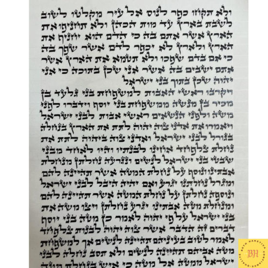 Sefer Torah écriture Ari Zal